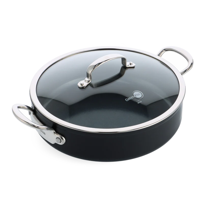 Greenpan Barcelona PRO stoofpan met deksel 30cm - Oosterlinck Home