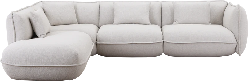 Vilmers Clover sofa 3 zit + open einde links - Beryl rainy day