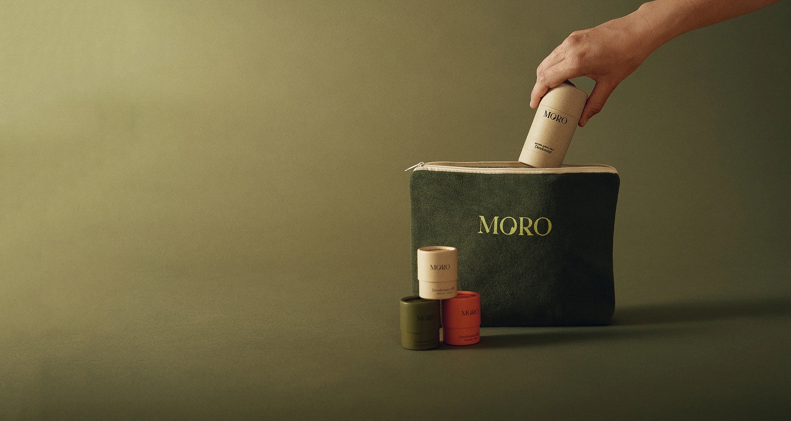 Moro  Deodorant Probiotic Discovery Set met gratis toilettas