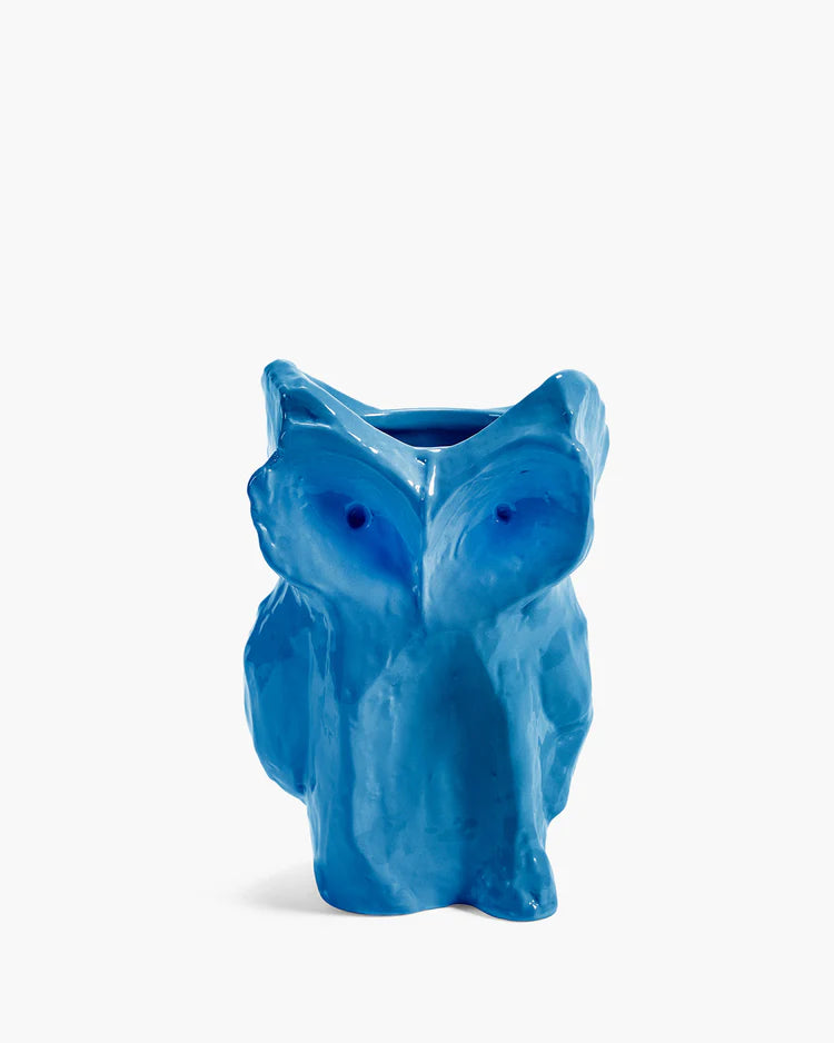 Serax  Owl Vase blauw - Oosterlinck Home