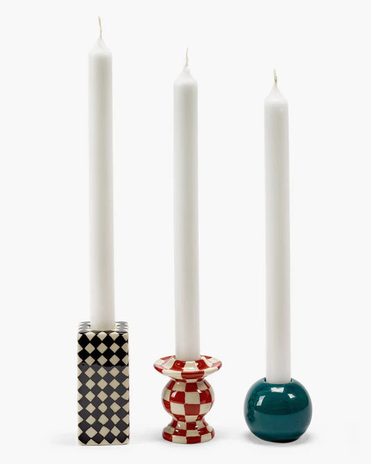 Serax  Kandelaars Chessboard Wouters& Hendrix / set van 3 - Oosterlinck Home