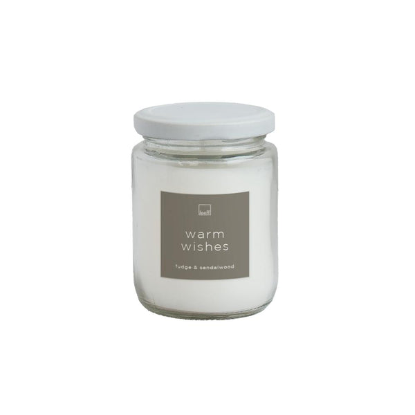 LEEFF  Jar candle large - diverse opschriften - Oosterlinck