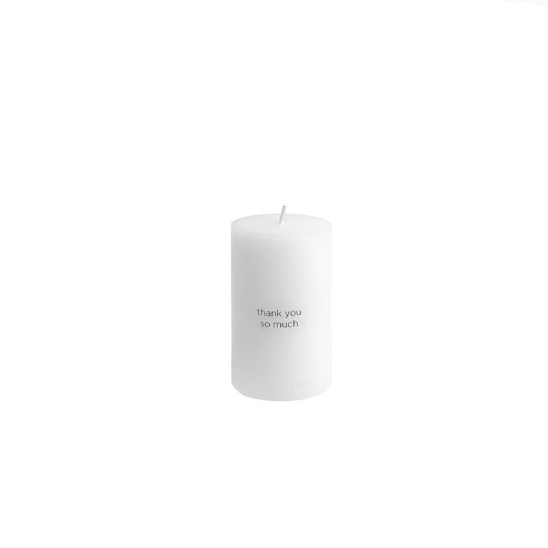 LEEFF  Pillar candle / kaars met boodschap - diverse