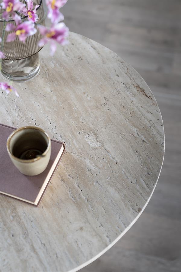 Linck. Aime tafel travertijn 70cm