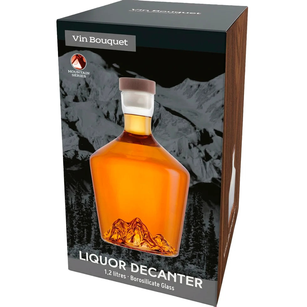 Vin Bouquet glaswerk mountain karaf met verfijnde vorm en heldere glaskwaliteit voor wijnpresentatie en opslag