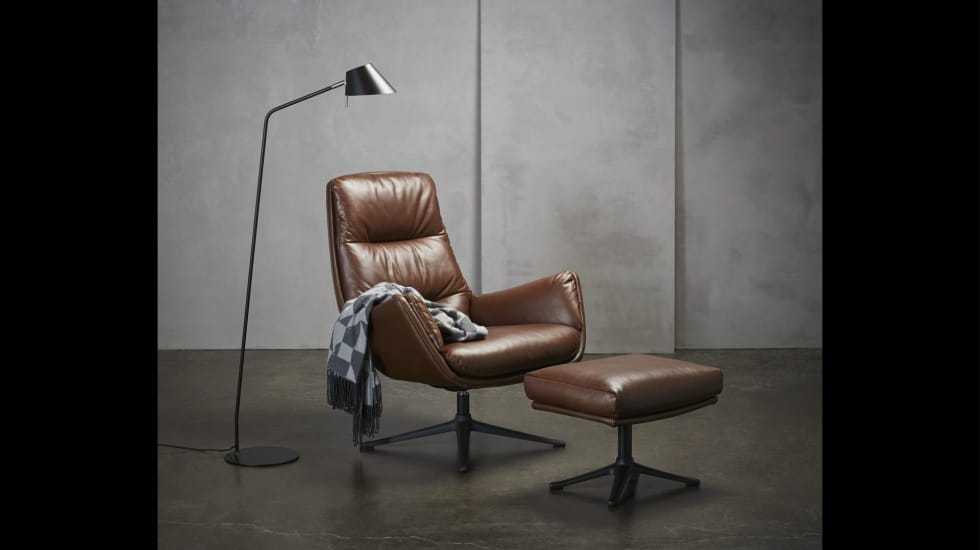 Flexlux Moro lounge met voetenbank - Oosterlinck