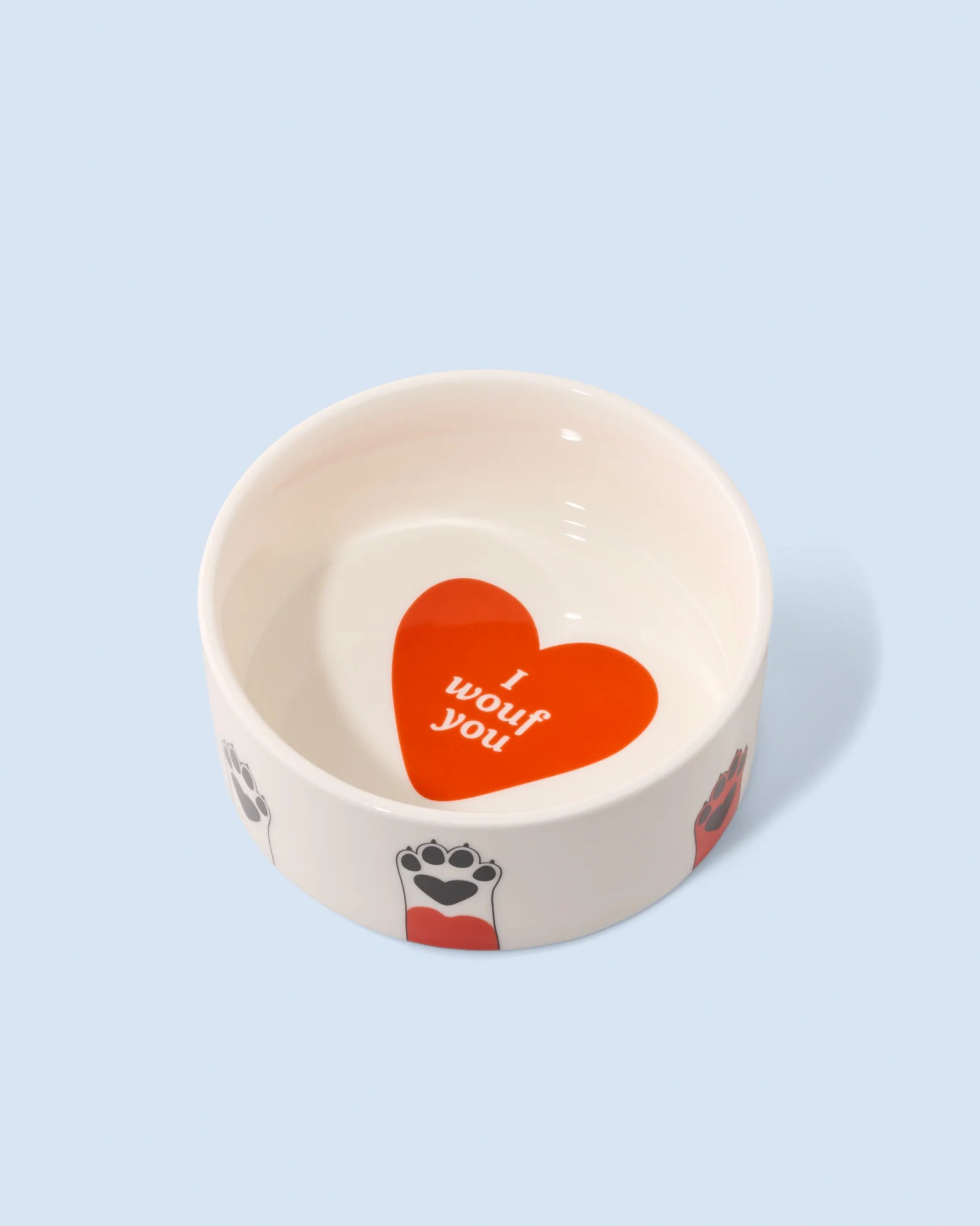 Fluid Market  Dog bowl "I wouf you" - Oosterlinck Home