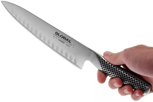 Global G77 koksmes met kuiltjes 20cm - Oosterlinck