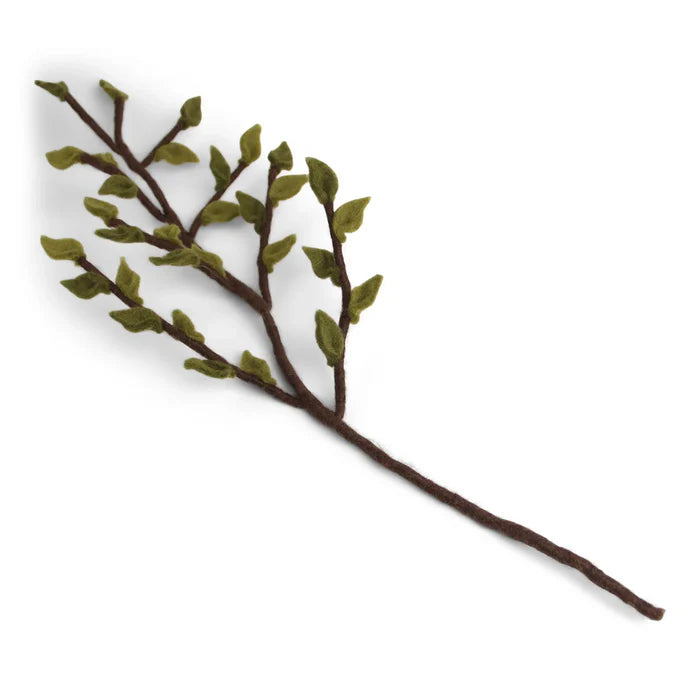 Gry & Sif   Branch with green leaves 60cm - Oosterlinck Home