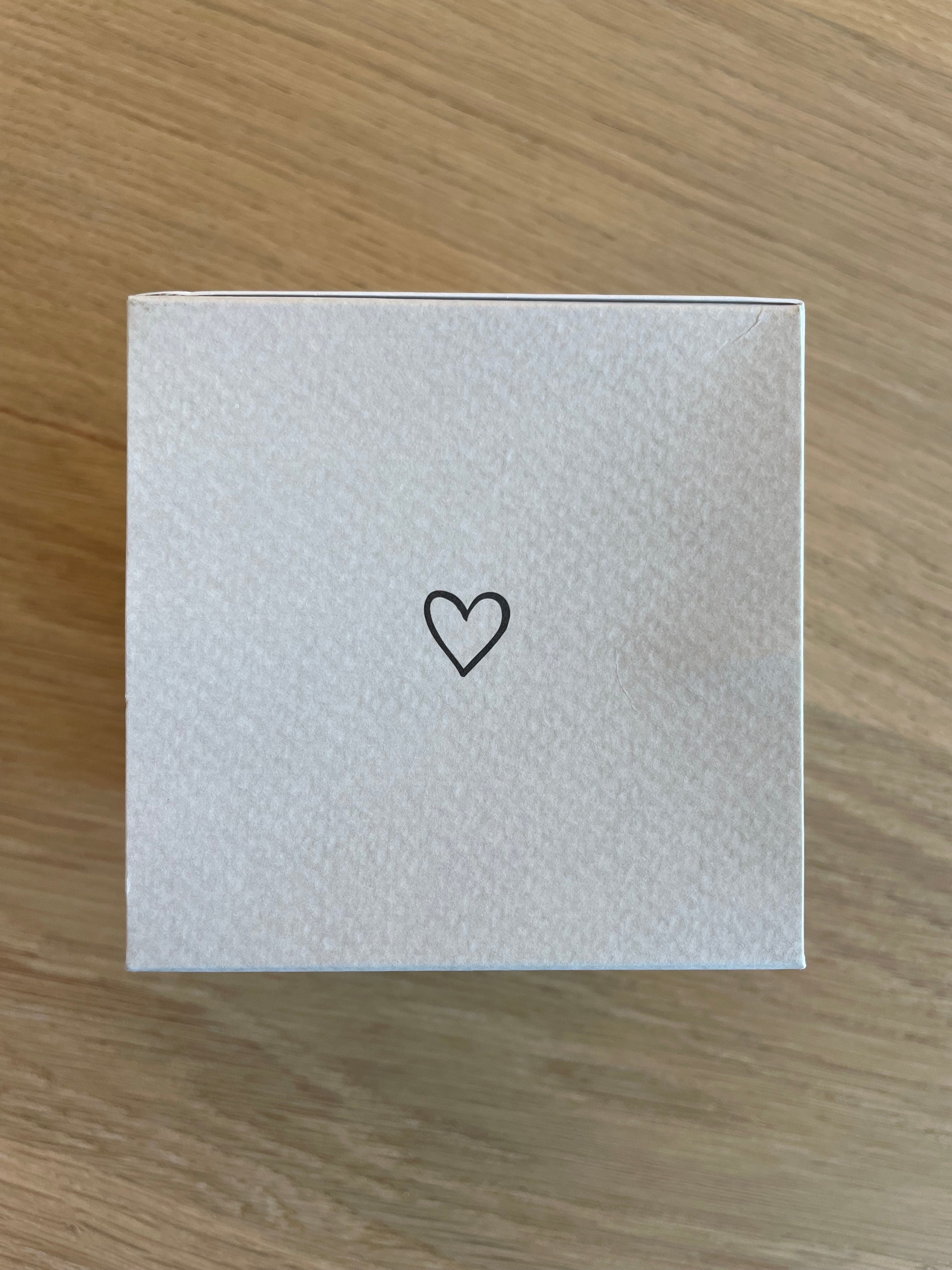 ZUSSS   Geurkaars keramiek 'darling' geschenkdoosje