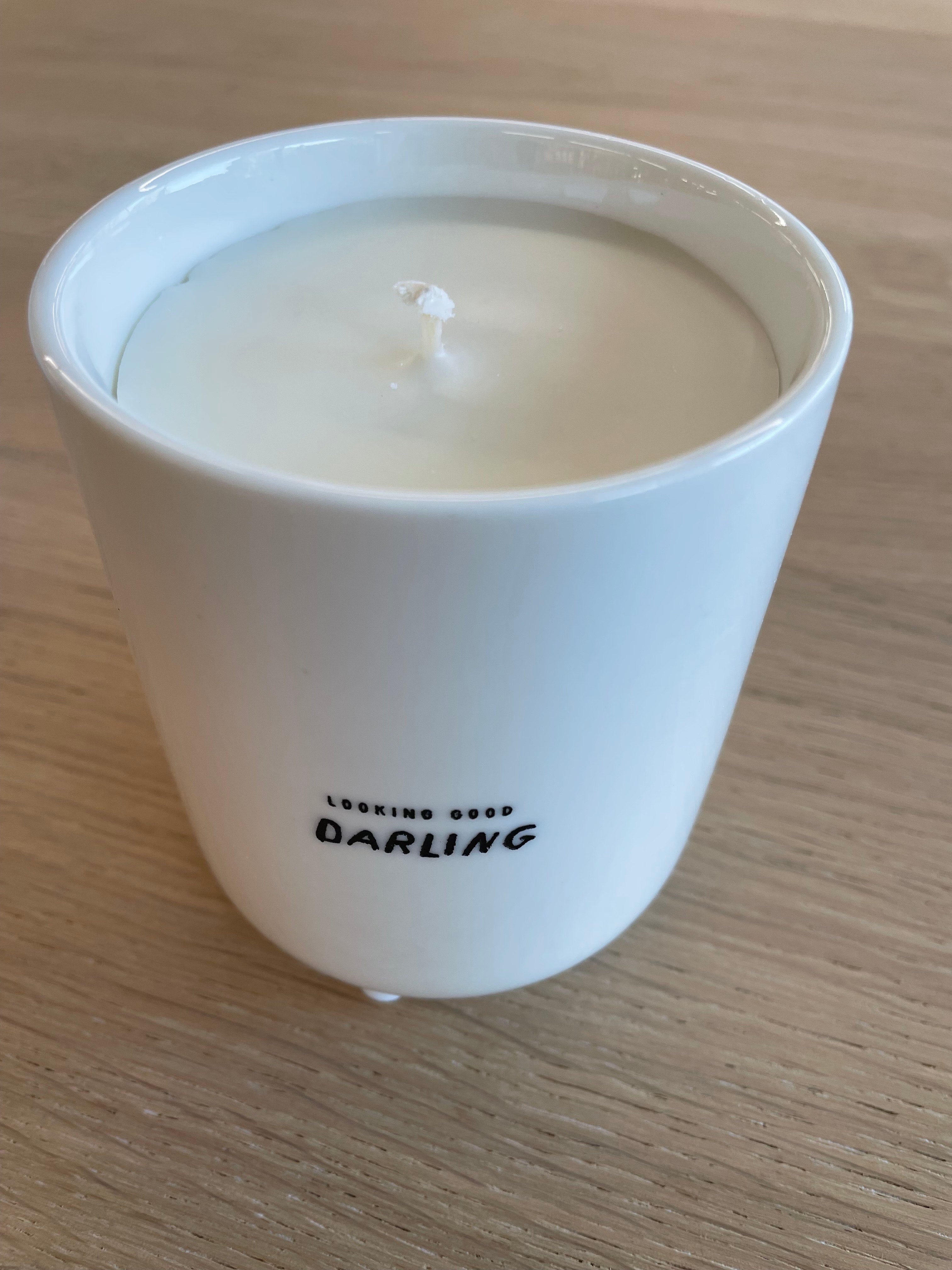 ZUSSS   Geurkaars keramiek 'darling' geschenkdoosje