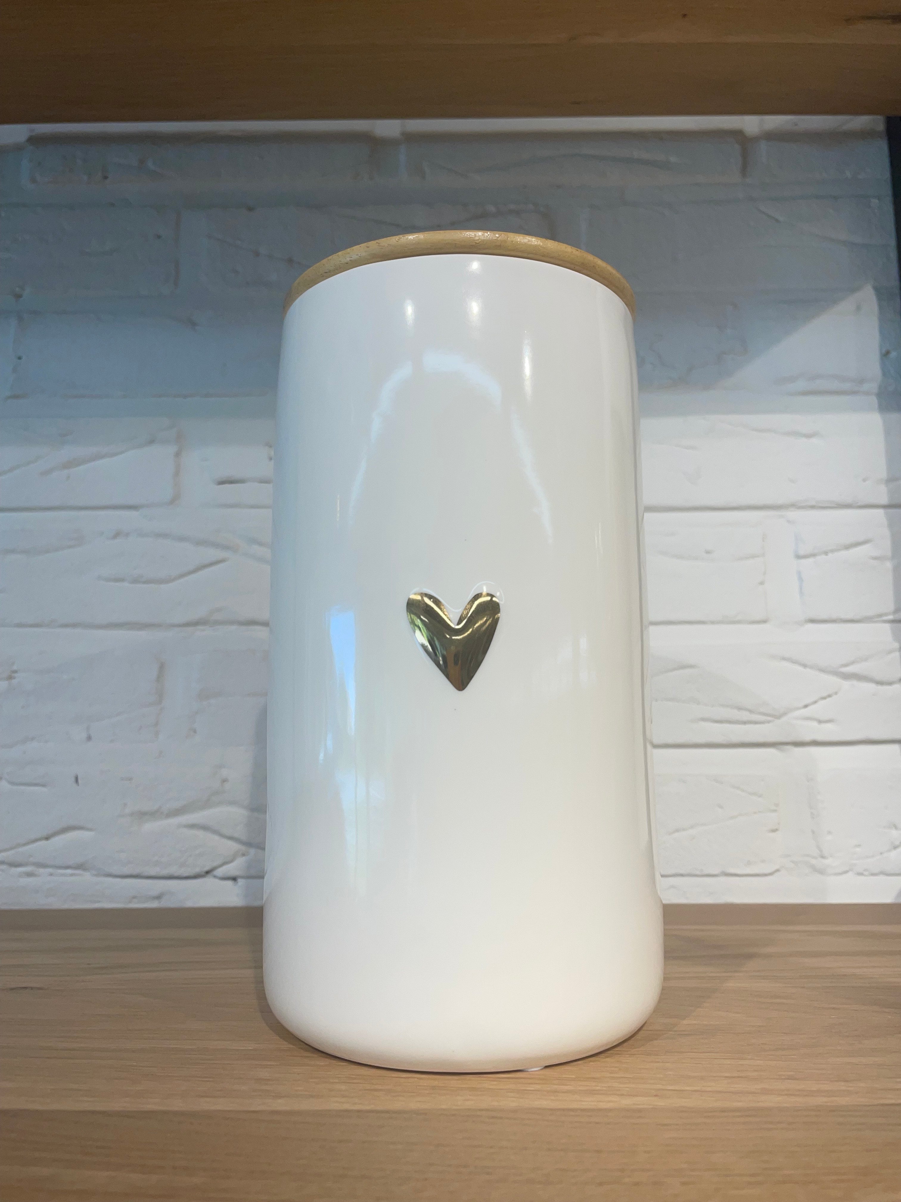 ZUSSS  Voorraadpot large met deksel en goudkleurig hartje