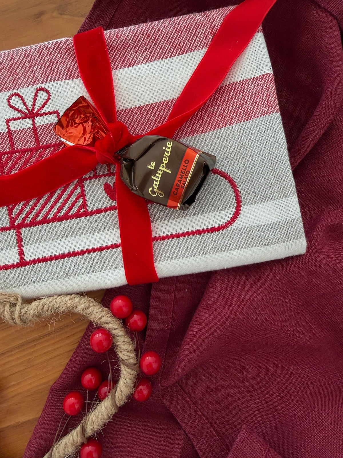 Grubentuch  Keukenhanddoek Kerstslee