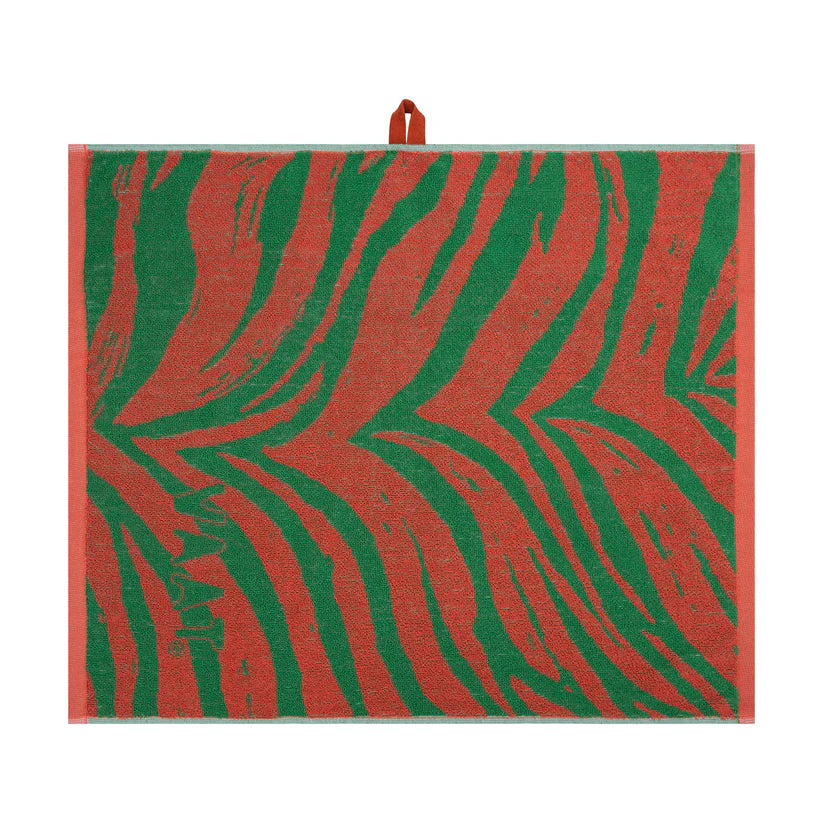 VAAT  Handdoeken giftset I Love Zebra groen