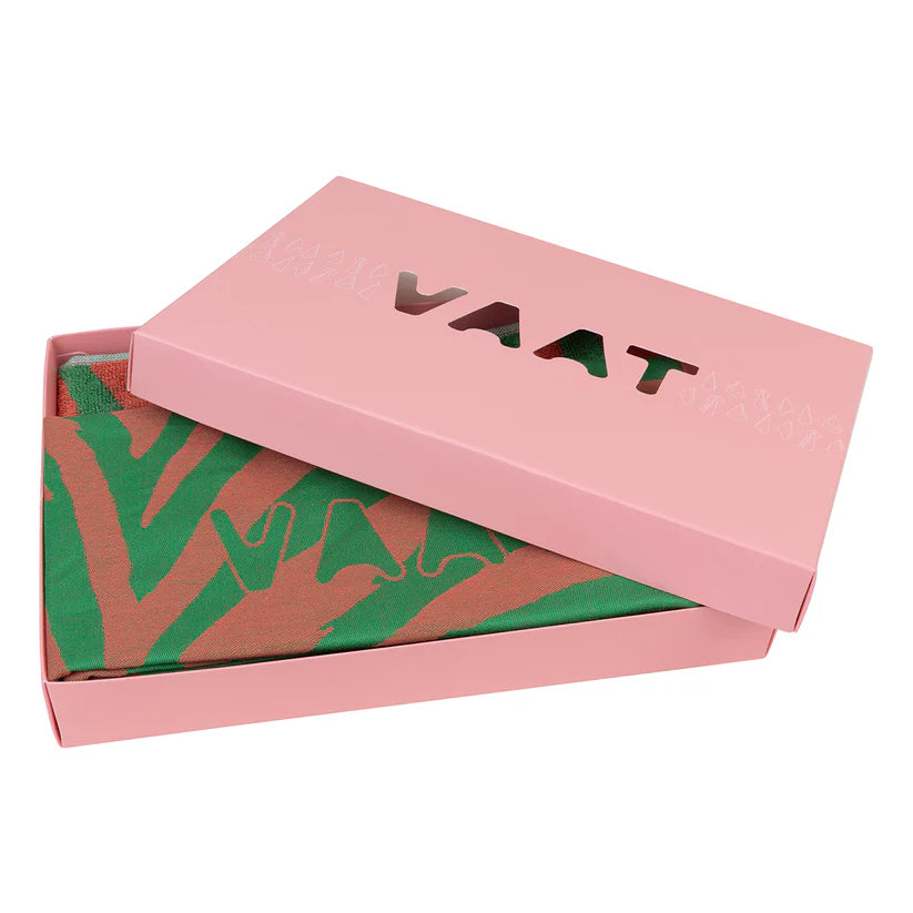 VAAT  Handdoeken giftset I Love Zebra groen