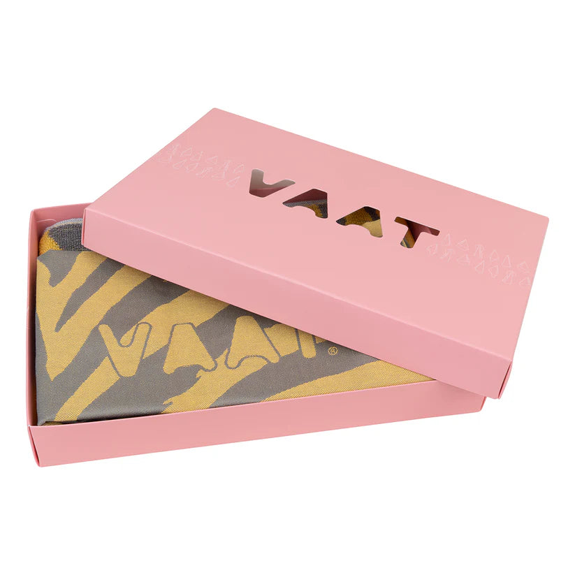 VAAT  Handdoeken giftset I Love Zebra geel