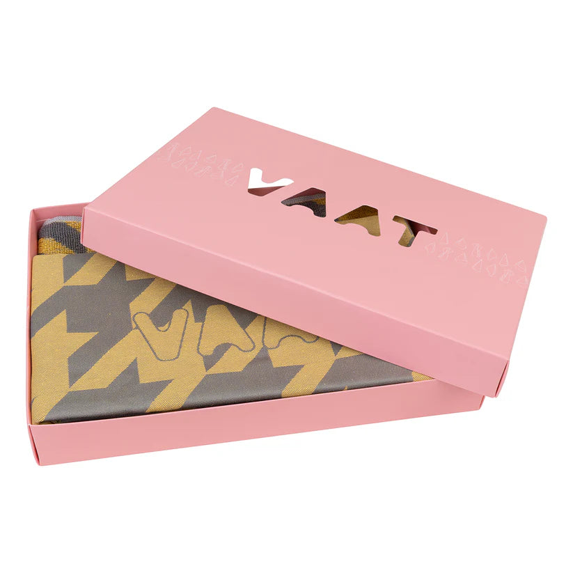 VAAT  Handdoeken giftset I Love Pied De Poule geel