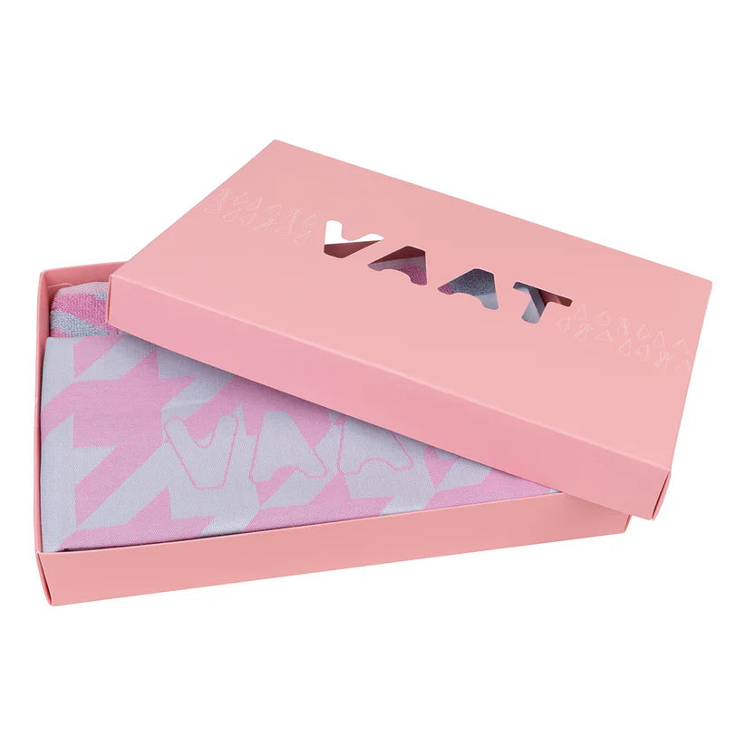 VAAT  Handdoeken giftset I Love Pied De Poule roze/blauw