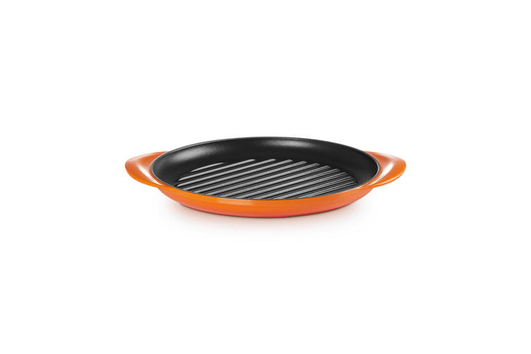 Le Creuset gietijzer grillpan rond 25cm- 3 kleuren - Oosterlinck