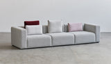Hay - Mags sofa 3-zit combinatie 1 - Hallingdal 116 grijs - Oosterlinck