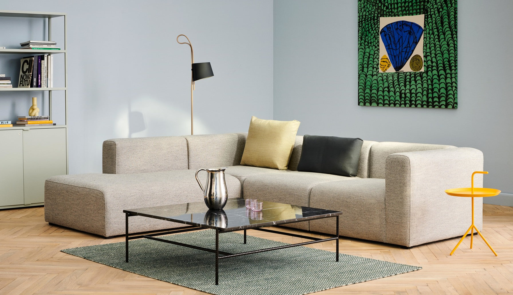 Hay - Mags sofa corner combinatie 2 - Hallingdal 116 grijs - Oosterlinck