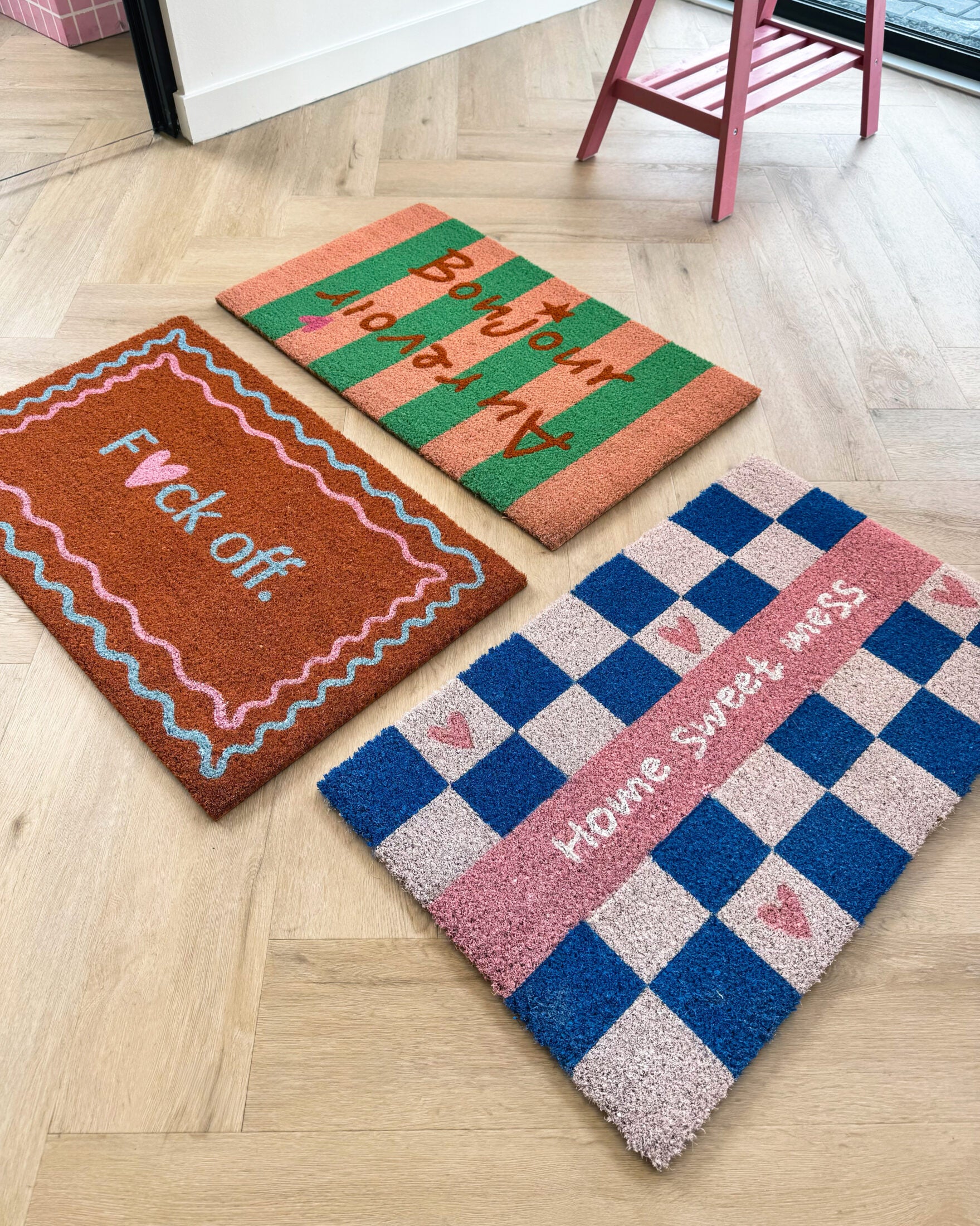 And Nook  Deurmat Bonjour / Au revoir