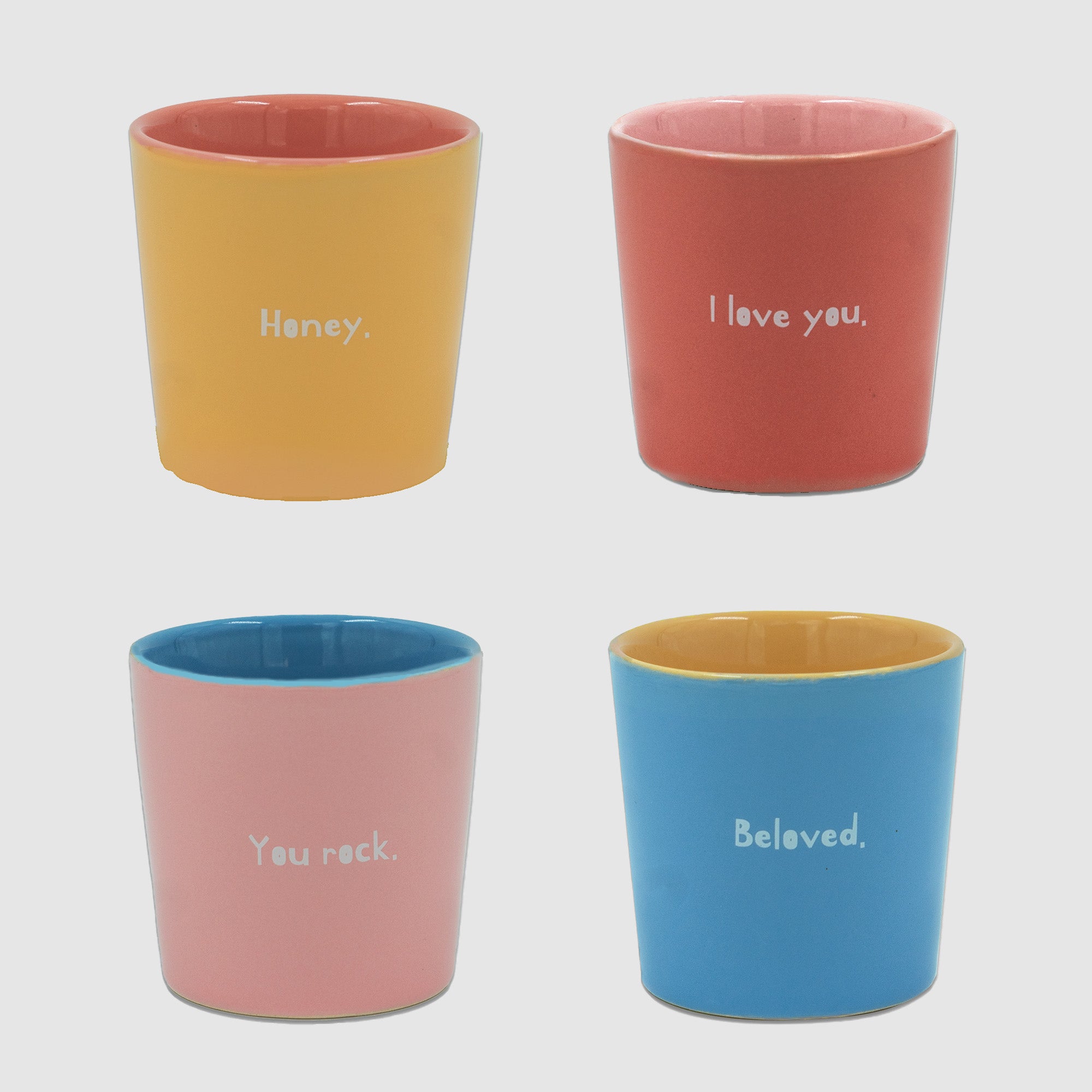 And Nook  Mug Colorful affection - set van 4 - Oosterlinck