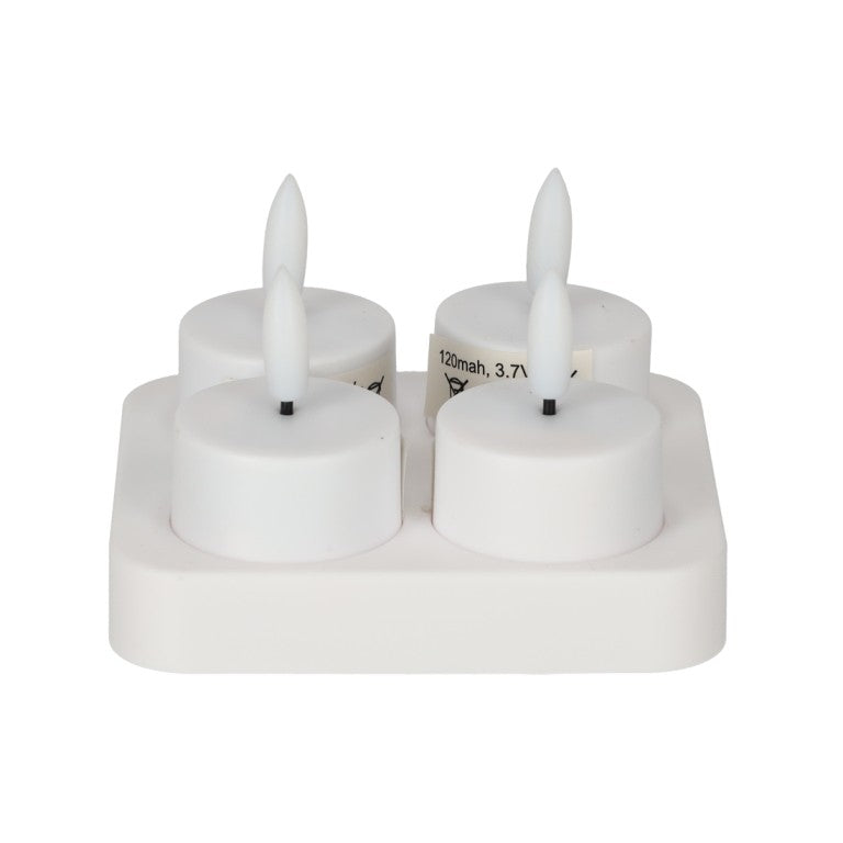 Jens Living  Oplaadbare LED theelichtjes set