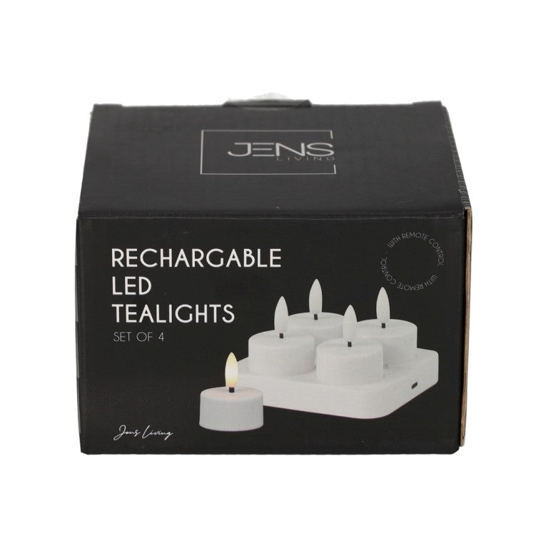 Jens Living  Oplaadbare LED theelichtjes set
