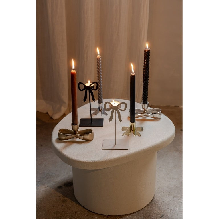 Jens Living  Kandelaar strik zilverkleurig