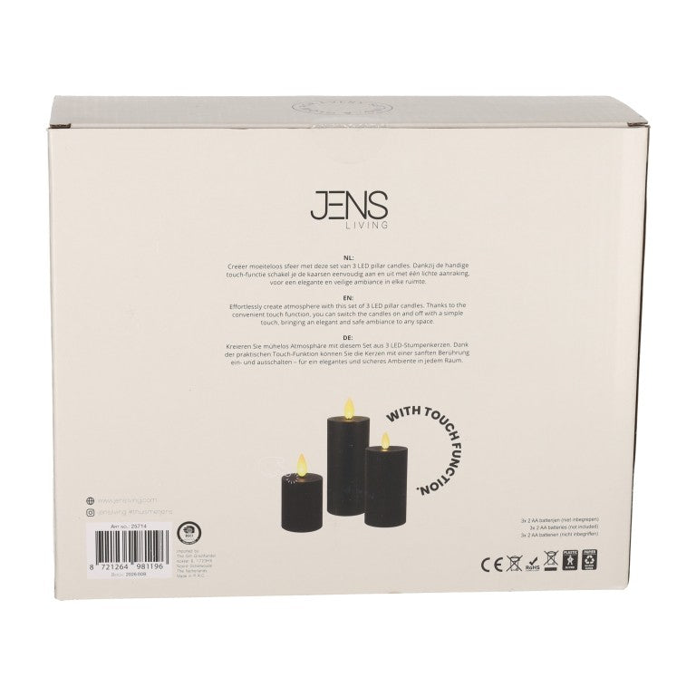 Jens Living  Stompkaars LED Set van 3