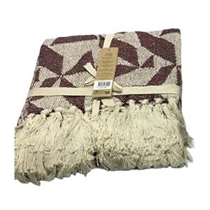 Jens Living  Plaid Katoen Burgundy