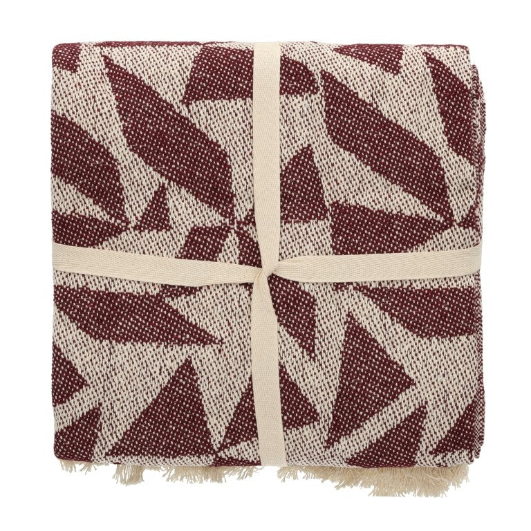 Jens Living  Plaid Katoen Burgundy