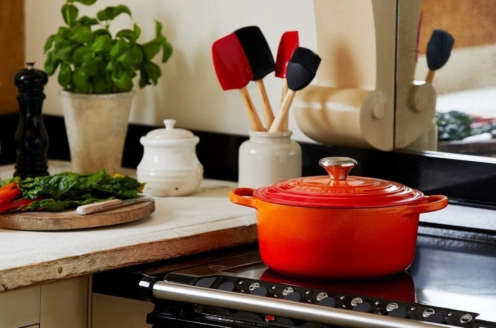Le Creuset gietijzer stoofpot rond 30cm - 2 kleuren - Oosterlinck