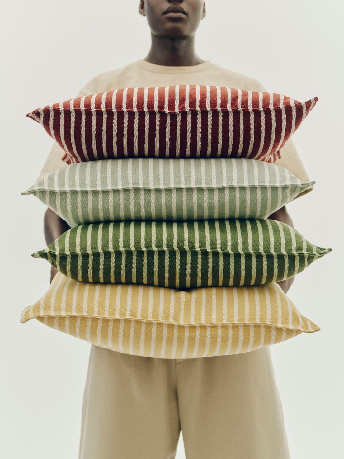 HAY  Terrazza cushion narrow stripe (60 x 60) - Oosterlinck Home