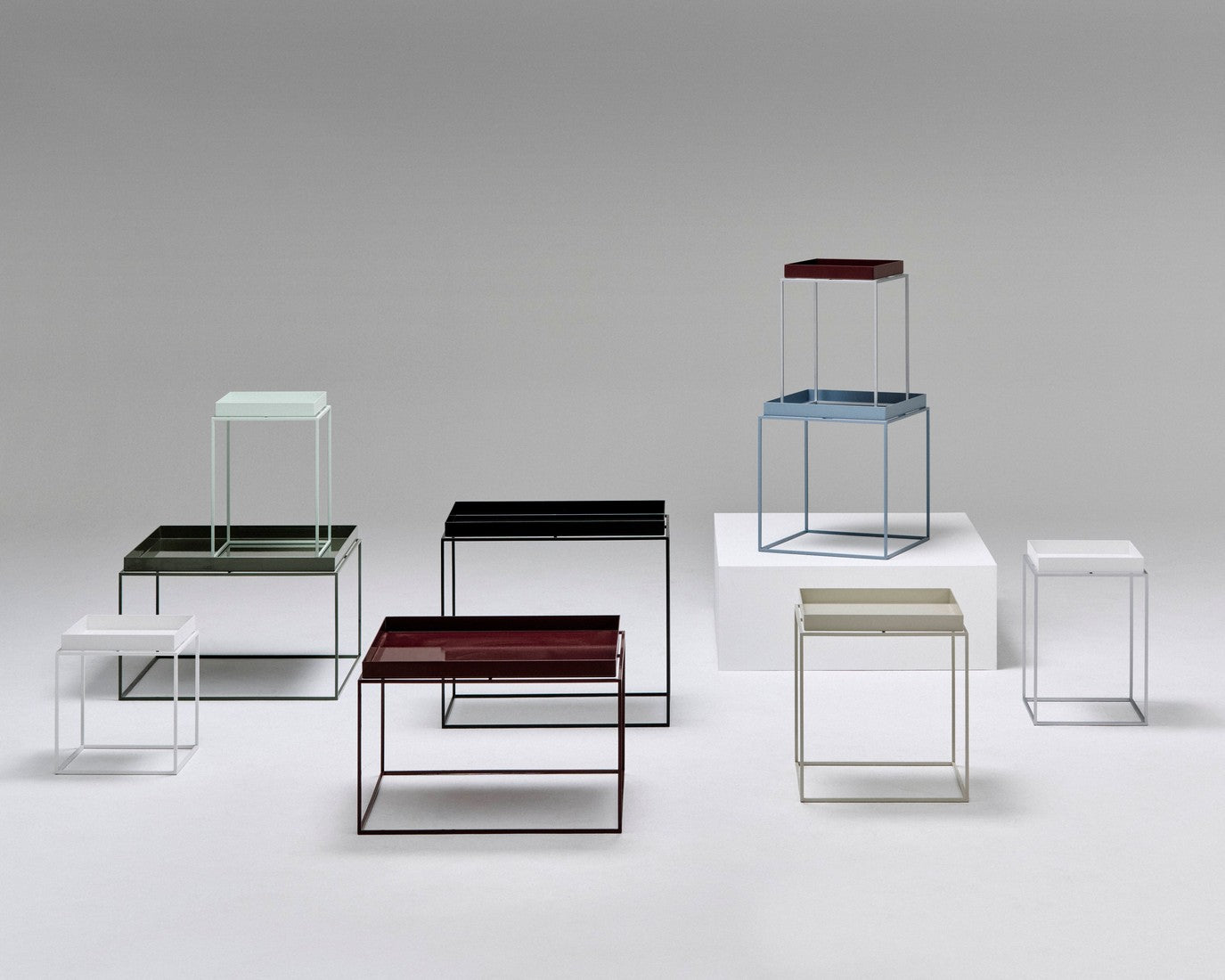 Hay  Tray Table small high / bijzettafel silicone coated steel base
