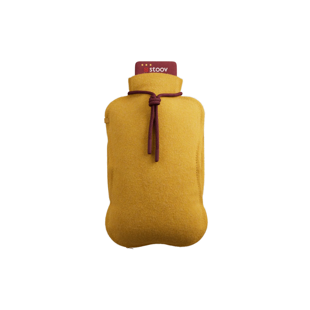 Stoov Homey XL Flex oplaadbaar warmtekussen van 28x42cm, geel, geschikt voor comfortabele verwarming en ontspanning.