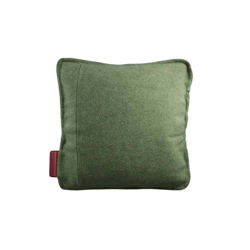 Stoov Ploov Flex warmtekussen 45x45cm in groen, oplaadbaar en zacht, geschikt voor gebruik als kussen of dekentje.