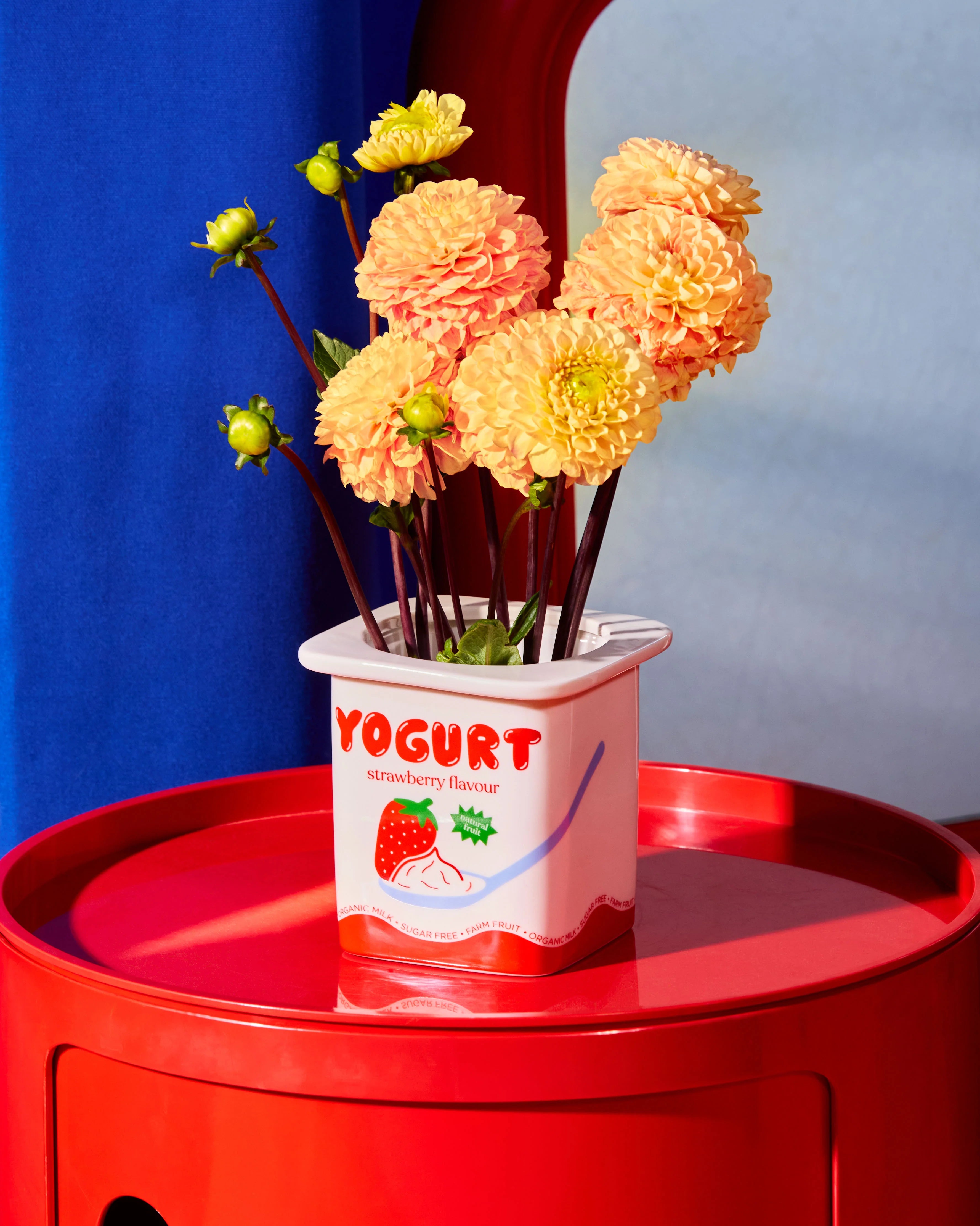 Fluid Market strawberry yoghurt vaas - Oosterlinck Home