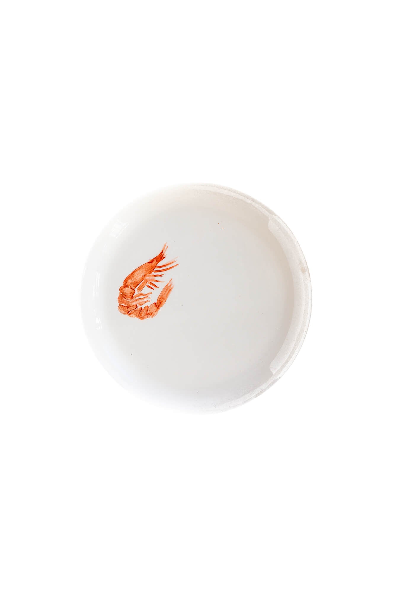 Val Pottery Fish Fete - Shrimp - Oosterlinck