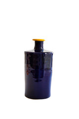 Val Pottery - Rio Bottle Blue/Yellow - Oosterlinck