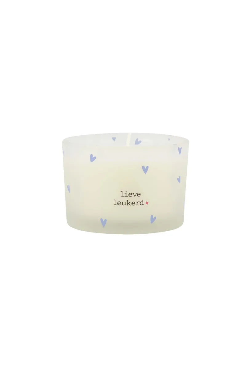 ZUSSS  Geurkaars in wikkel Lieve vriendin of Lieve leukerd