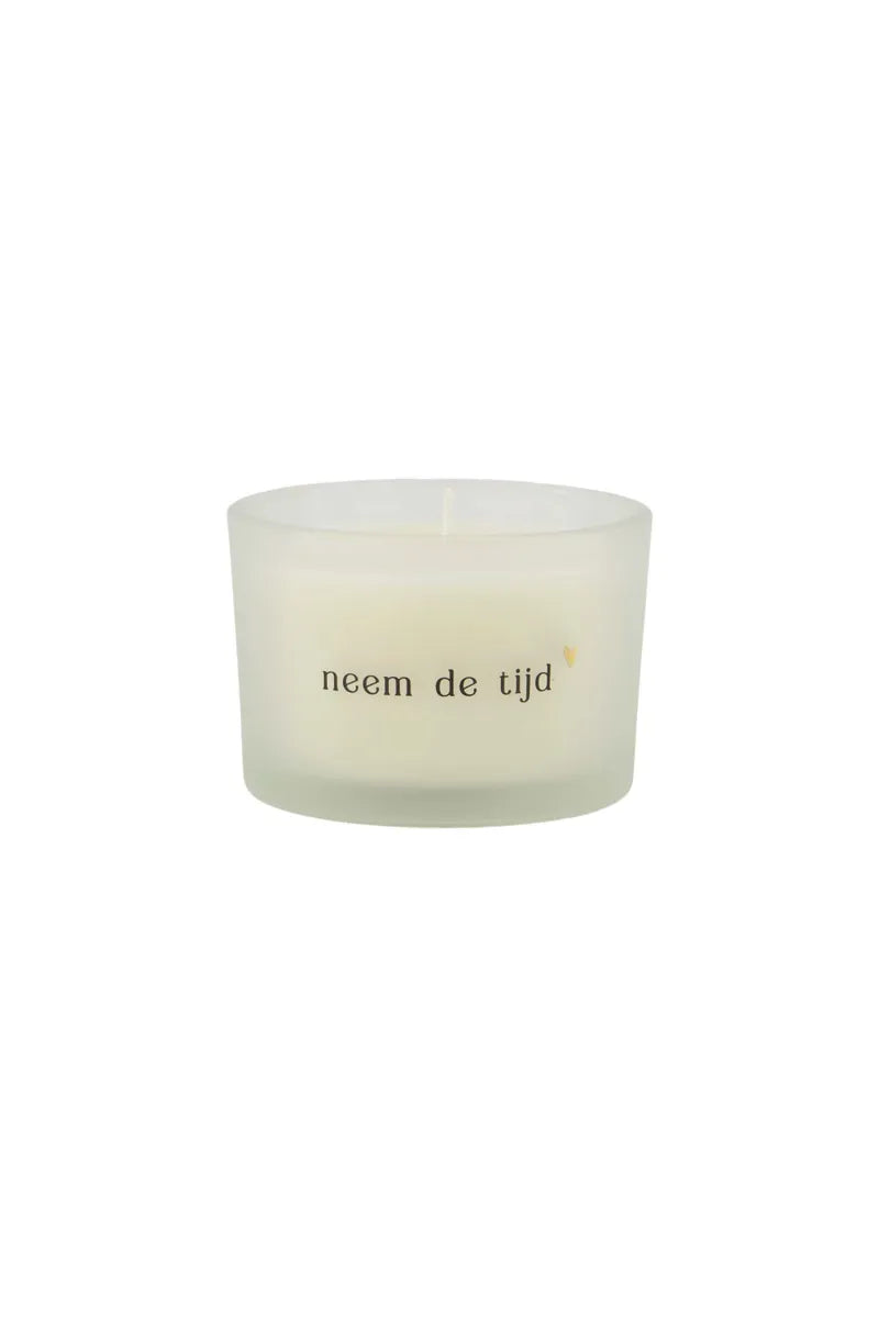 ZUSSS  Geurkaars in wikkel Neem de tijd - Oosterlinck