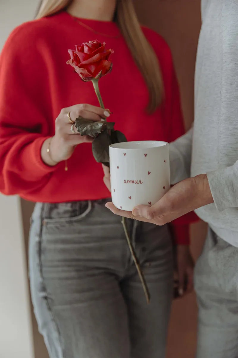 ZUSSS  Keramische geurkaars Amour - Oosterlinck