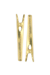 ZUSSS - Metalen clips goudkleurig - set van 2 - Oosterlinck
