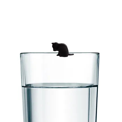 Dotz  Glasmarkeerders met katjes / set van 6