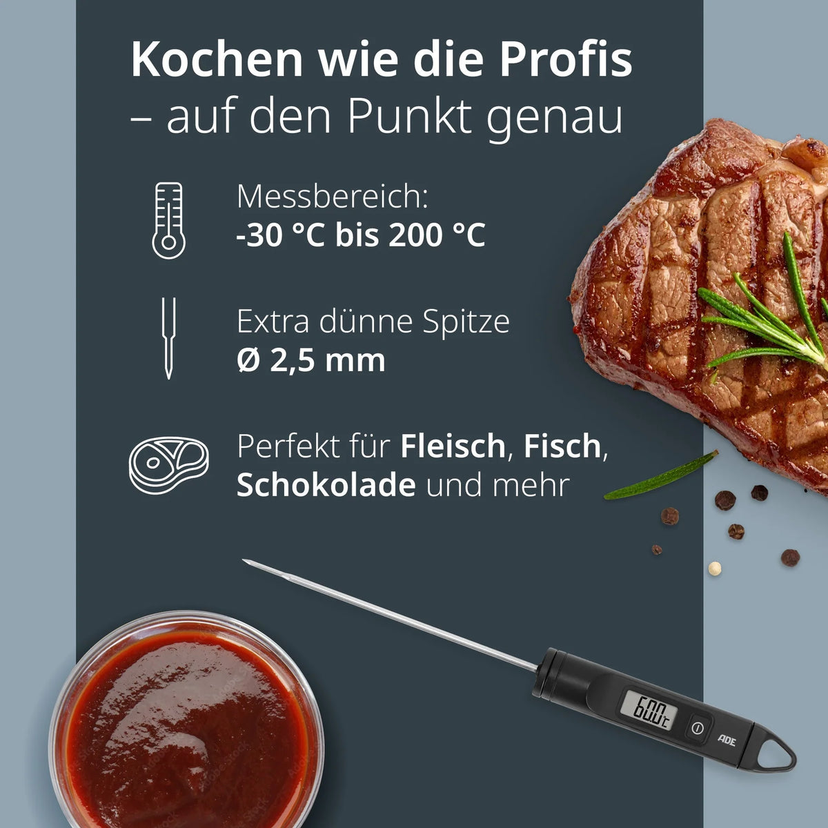 ADE  Digitale Kernthermometer