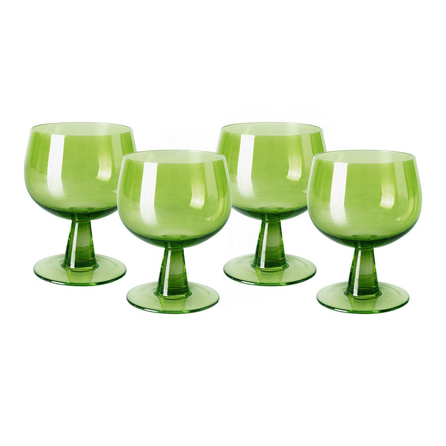HK Living  The Emeralds: Wine glasses -40% - Oosterlinck Home