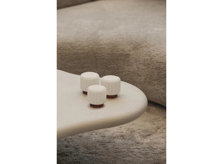 Atelier Pierre Dentelles 9 set van 3 draadloze lampen terra - Oosterlinck Home