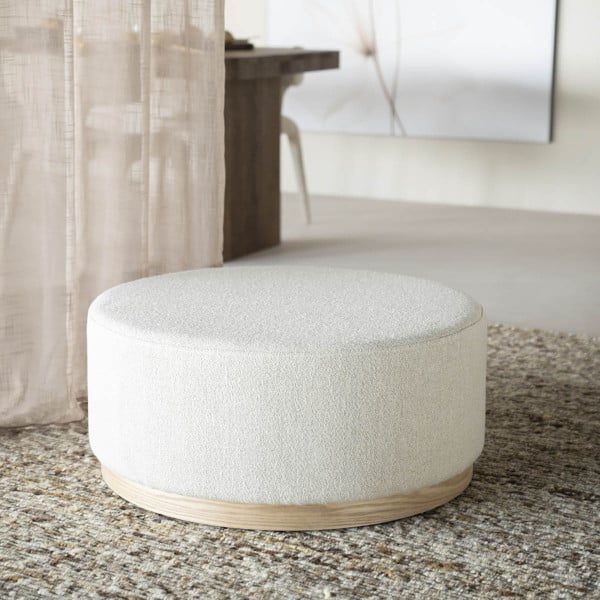 Linck.   Avah pouf beige stof / -50%